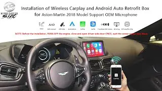 Aston Martin 2018 Model Wireless Carplay & Android Auto CarPlay Box Installation