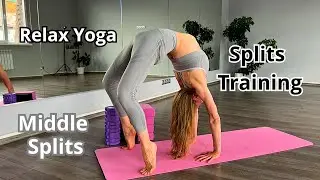4K Flexible Girl Stretching | Yoga Routine in Leggings