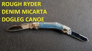ROUGH RYDER DENIM MICARTA DOGLEG CANOE