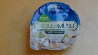 Tirol Milch mei Tirolerm&uuml;sli apfel banane