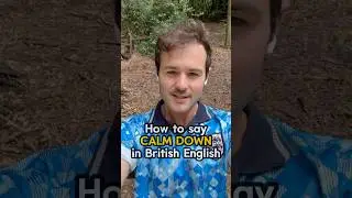 How to say CALM DOWN in British English 🇬🇧 #englishvocabulary #britishenglish #learnenglish