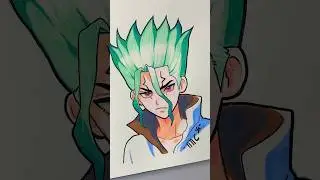 drawing dr. stone senku #ardrawing