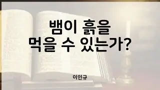 뱀이 흙을 먹을 수 있는가 ( 평이협 이인규 대표 )