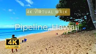 🏝 Pupukea Beach Park (Pipeline) | North Shore of Oahu, Hawaii 4K #hawaii #hawaiiwalk #virtualtour