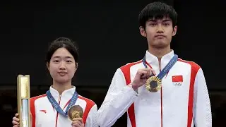 Stability & focus are secret to gold -Paris 2024 10m air rifle mixed Olympic champions Huang/Sheng🇨🇳
