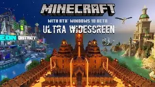 MINECRAFT RTX ON (BETA - 2020) - PC Ultra Widescreen 3840x1080 ratio 32:9 (Samsung CHG90)
