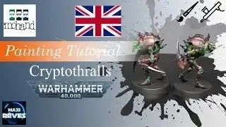 🇬🇧 How to paint CryptoThrall Necron  Warhammer 40000   Games Workshop
