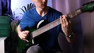 I play a 7 strings metal riff for the first time