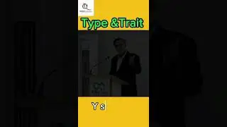 Type & Trait | Dr.Qamar  #mbti #personalitytypes #viral #trending #course