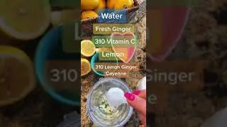 DIY Ginger Cayenne Lemon Wellness Shot #recipe #shorts #foryou #healthy
