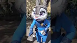 Zootopia Characters at Disneyland California🐰🦊#disney#Disneyland #zootopia#californiaadventure #fun