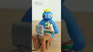 Rainbow friends blue and First friend made Mr.Fun from Sprunki! #rainbowfriends #sprunki  #roblox