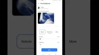 How To Change Display & Font Size In Realme || #shorts#font