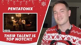 Christmas in July!! | Pentatonix - Away In A Manger (Official Video) | Christian Reacts!!!