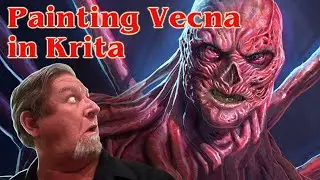Stranger Things Vecna Time Lapse Speedpaint - Krita #Drawing #timelapse #art
