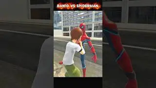 Ban 10 V/S Spider Man 😱🤯 in Indian Theft Aura Simulator (Part 1) #shorts #gta