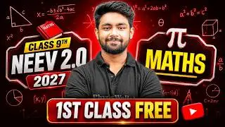 1st FREE MATHS Class by Uday Sir | Class 9th Neev 2.0 2027 Batch 🔥