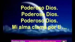 gustavo albin karaoke poderoso Dios (Para mujer) avi.avi