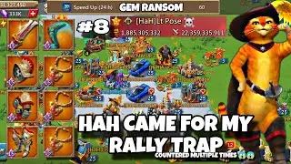 HaH CAME FOR MY RALLY TRAP &bull; COUNTERED MULTIPLE TIMES &bull; #rallytraplordsmobile #lordsmobile
