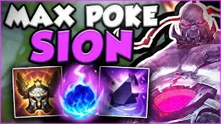 THIS NEW MAX POKE SION BUILD IS ACTUALLY GENIUS! NEW SION SEASON 8 TOP GAMEPLAY! - League of Legends