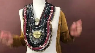 Men&rsquo;s African Statement Necklace | King | African Bib | Ghana Sun Baule | Mud Cloth | Tribe