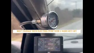 Cummins 5.9 Common Rail Lift Pump Test Kit DIY check fuel supply pressure cheap easy and quick