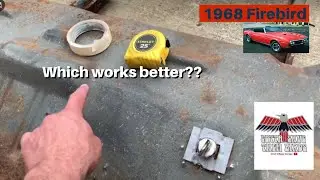 1968 Firebird spare tire hold down location and installation.