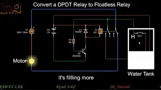 Convert a DPDT Relay into Float-less Relay | Super easy circuit | Simple but Unique