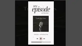 First Podcast is out!! Be sure to check it out 🥺 #truththatfrees
