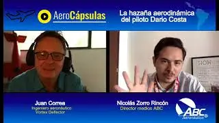 Dario Costa, la aerodin&aacute;mica de su vuelo.
