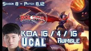KT Ucal RUMBLE vs KARTHUS Mid - Patch 8.12 KR Ranked