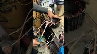 Motor winding copper remover with help of enamel
