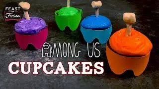 How to Make Crewmate Cupcakes from Among Us! | Feast of Fiction | Video Game Food IRL Real