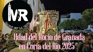 La Hdad del Rocío de Granada a su paso por Coria del Río en la Romería de 2025.