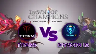 LVG I Titans VS GEN I Division 12 I DAWN OF CHAMPIONS | 1st EDITION | 3rd PHASE | DAY 03