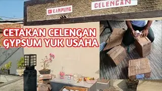Tutorial celengan gypsum dalam pengecatan dan pengemasan