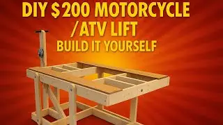 DIY Motorcycle Lift ATV build it yourself 4 wheeler lift 