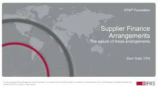 Supplier Finance Arrangements: Understanding reverse factoring (first webcast)