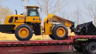 FORLOAD T3500 telescopic wheel loader delivery to Kazakhstan