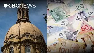 How does Alberta plan to grow its rainy day savings fund to $250 billion?