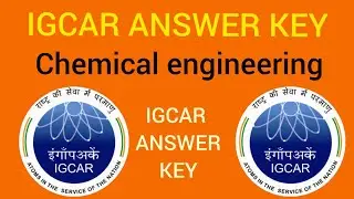 IGCAR QUESTIONS IGCAR ANSWER KEY #igcar  #igcars  #chemicalengineering