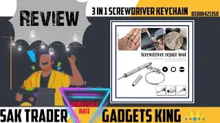 Screwdriver keychain tool || Multifunctional Screwdriver Kit Set mini || Gadgets King 👑 SAK Trader