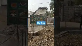 #fly Ash for back filling and please #like #subscribe and #shear