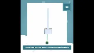 Silicone Toilet Brush with Holder - Innovative Home & Kitchen Gadget
