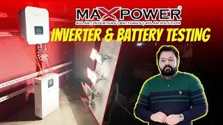 MaxPower Hybrid Inverter + Lithium-Ion Battery Testing | Real Load Test & Backup Results