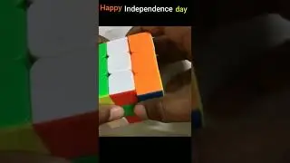 creative independence day special with Rubik's cube / happy independence day to all