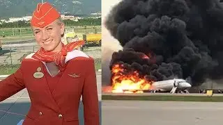 Heroic flight attendant pushes passengers out of burning plane