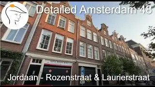 Detailed Amsterdam 48 - Jordaan - Rozenstraat & Laurierstraat