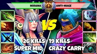 MIRANA (Mid) vs ANTI-MAGE (Carry) - Epic Battle Of Immortal Rank Dota 2 Players - Z Dota 2