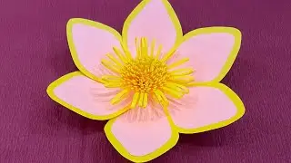 Декор Комнаты Цветок Из Бумаги Декорирование Комнаты Decoration Room A4 Diy Origami